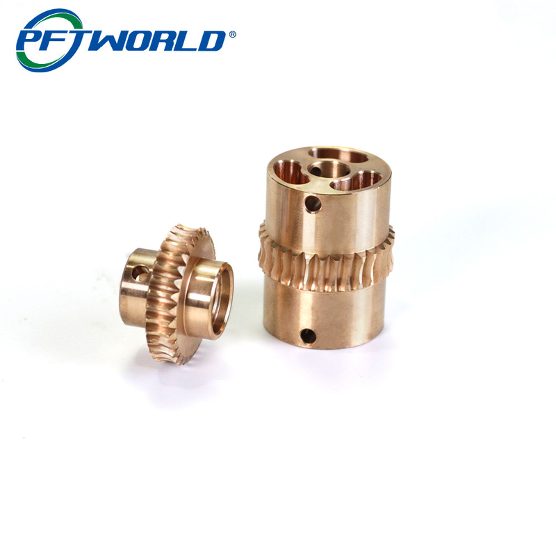 Custom Precision CNC Machining Milling Turning Brass Bronze Parts Worm Gear